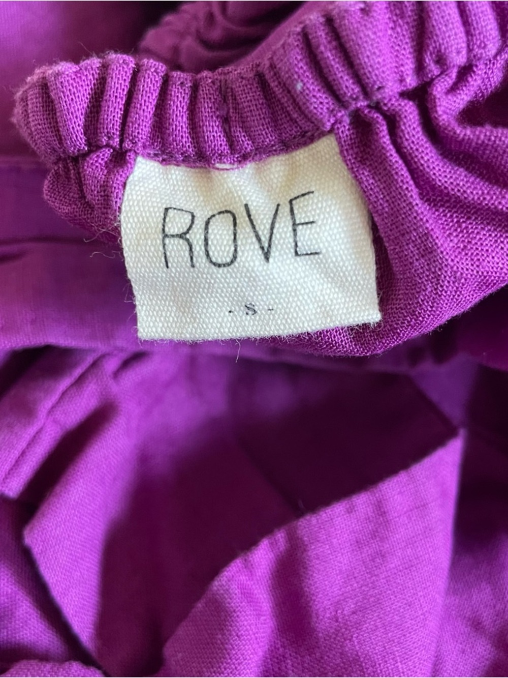 Rove JOIE Midi Dress in purple linen size Small - Picture 8 of 14
